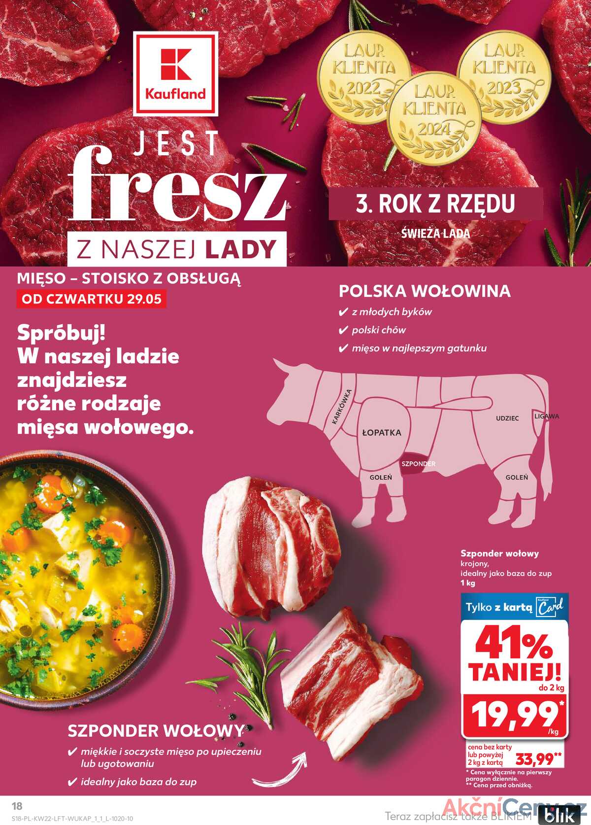 Leták Kaufland Polsko 29.5.-4.6.2025 - Noviny týdne strana 18
