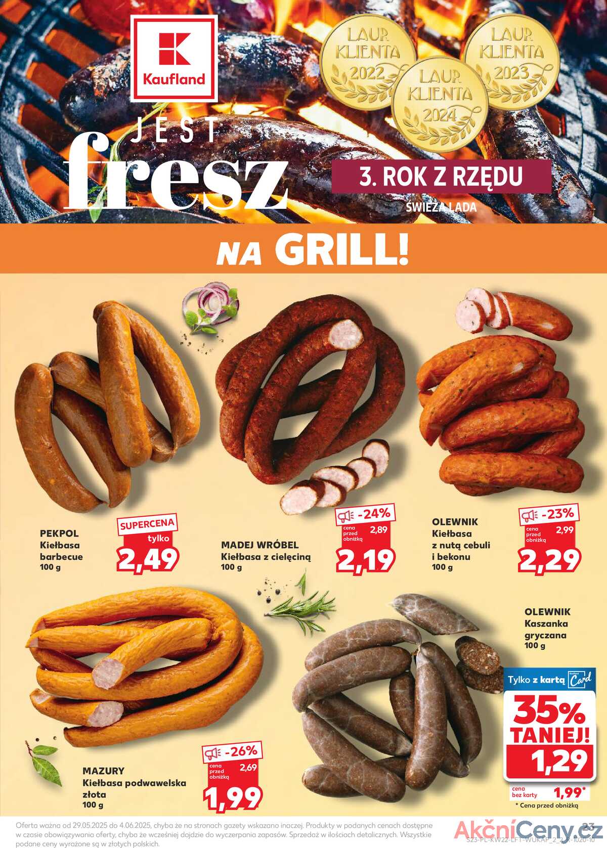 Leták Kaufland Polsko 29.5.-4.6.2025 - Noviny týdne strana 23