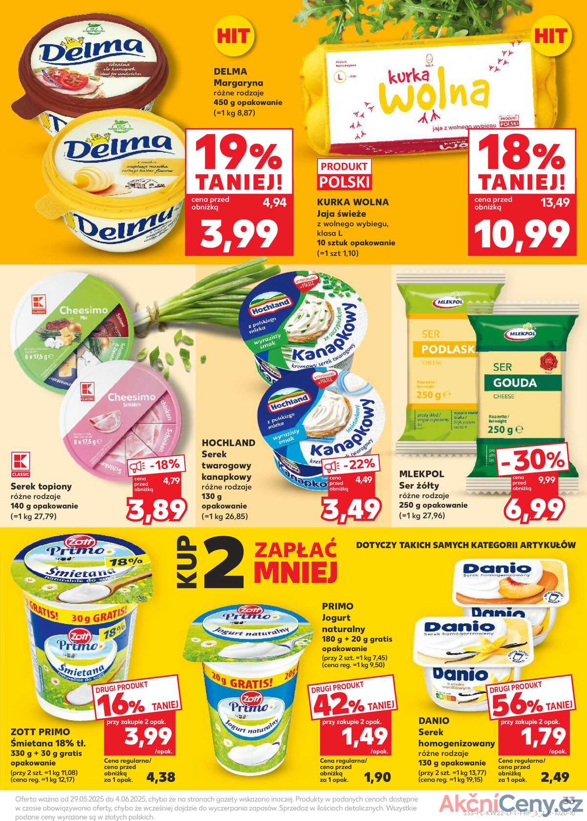Leták Kaufland Polsko 29.5.-4.6.2025 - Noviny týdne strana 33