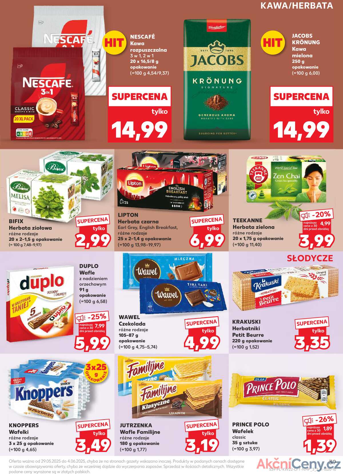Leták Kaufland Polsko 29.5.-4.6.2025 - Noviny týdne strana 39