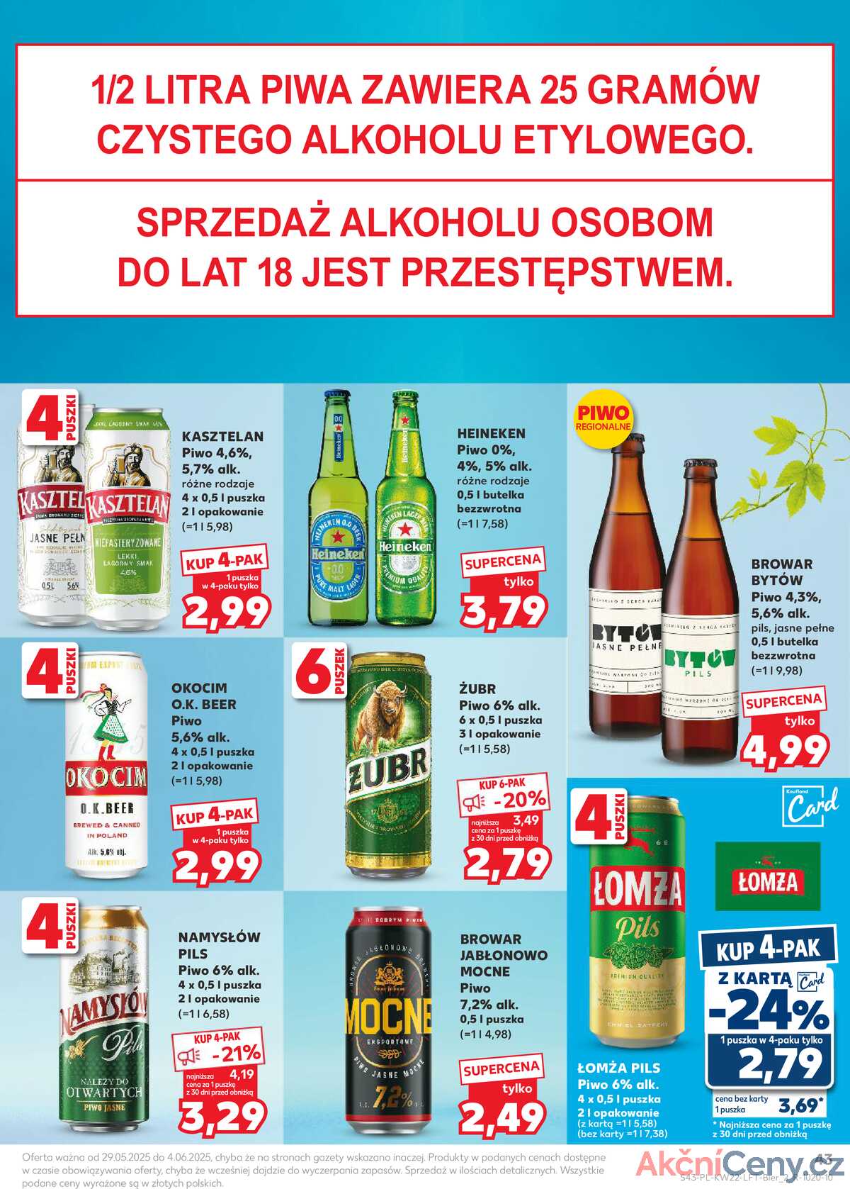 Leták Kaufland Polsko 29.5.-4.6.2025 - Noviny týdne strana 43