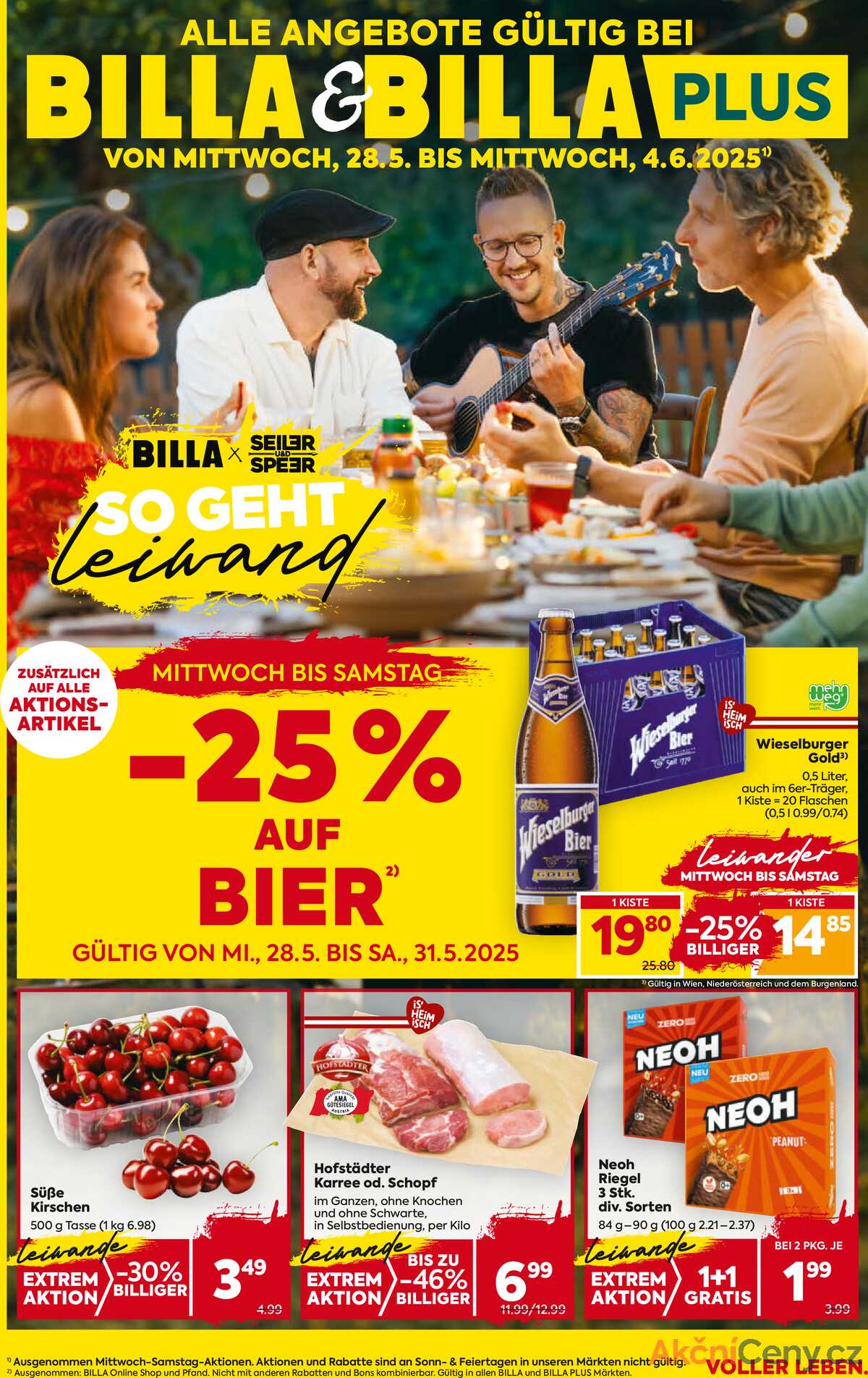 Leták BILLA Rakousko 28.5.-4.6.2025 strana 1