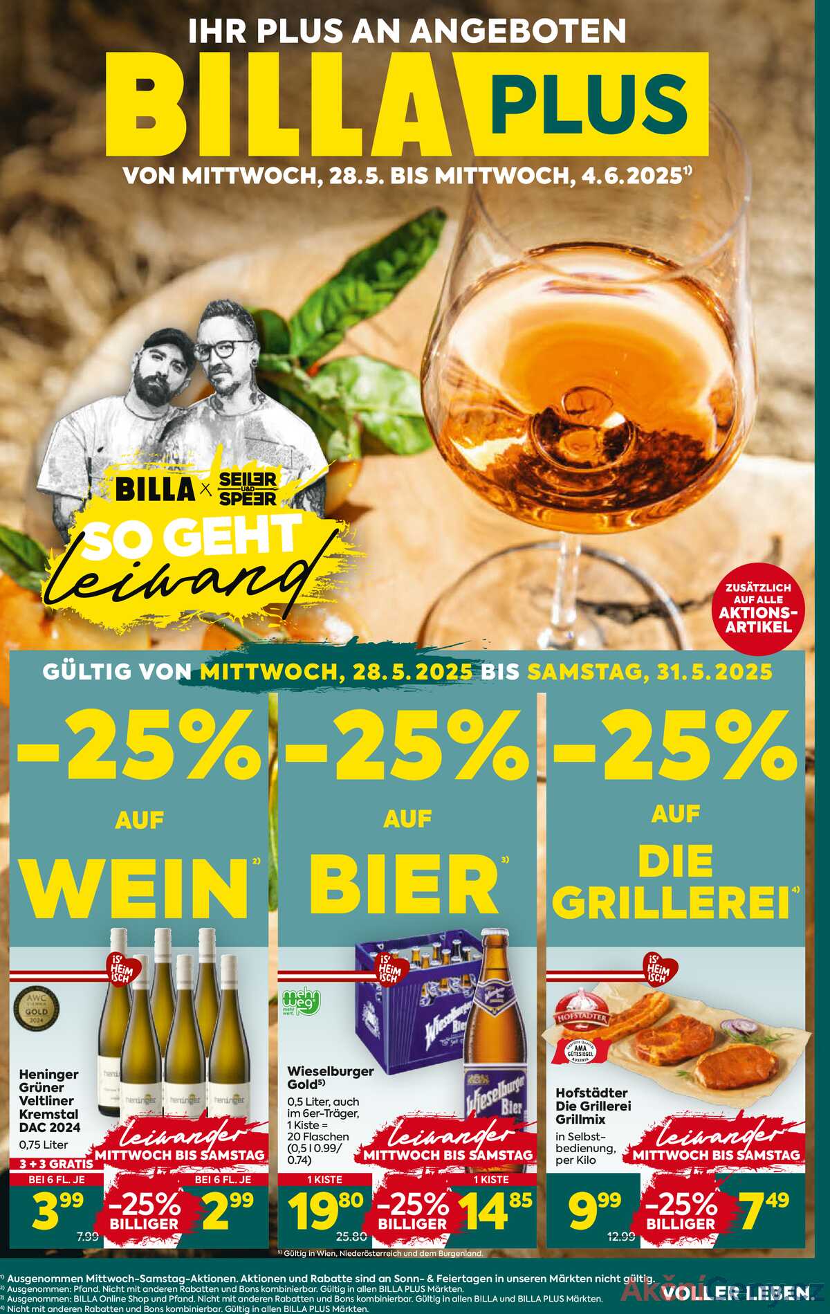 Leták BILLA Rakousko 28.5.-4.6.2025 - BILLA PLUS strana 1
