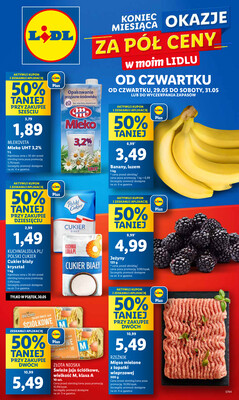 Leták Lidl Polsko 29.5.-31.5.2025