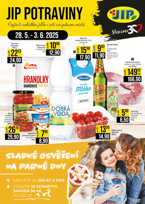 JIP Cash &amp;amp; Carry České Budějovice, Most, Náchod, Polička, Sušice a Svoboda nad Úpou od 28.5. do 3.6.2025
