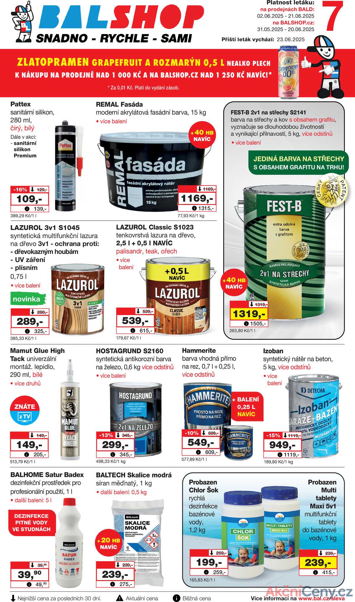 Barvy a laky drogerie od 31.5. do 20.6.2025 strana 1