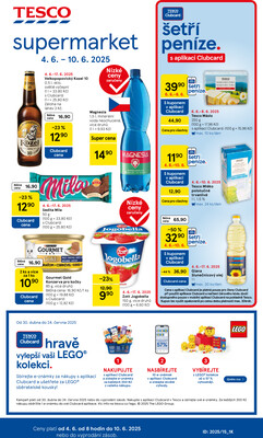 Tesco supermarkety od 4.6. do 10.6.2025