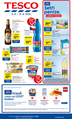 Leták Tesco malé hypermarkety od 4.6. do 10.6.2025