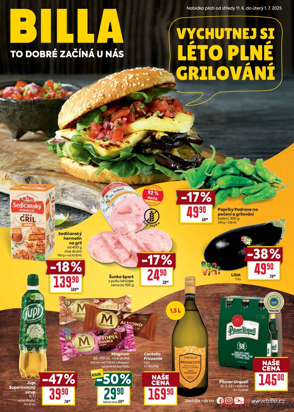 Leták Billa - Billa katalog Gril od 11.6. do 1.7.2025 - strana 1 Leták Billa - Billa katalog Gril od 11.6. do 1.7.2025 - strana 1