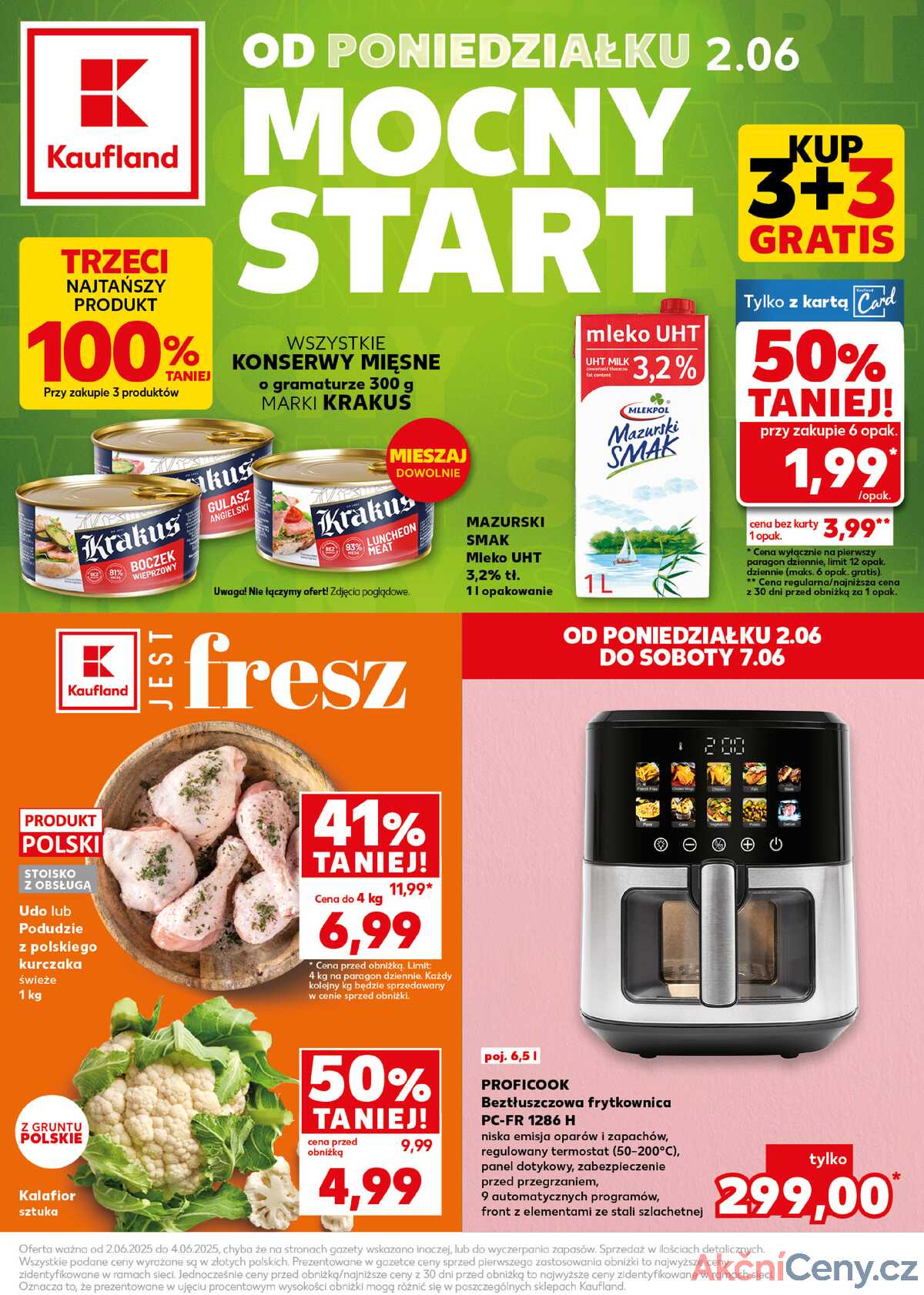 Leták Kaufland Polsko 2.6.-4.6.2025 - Silný start strana 1