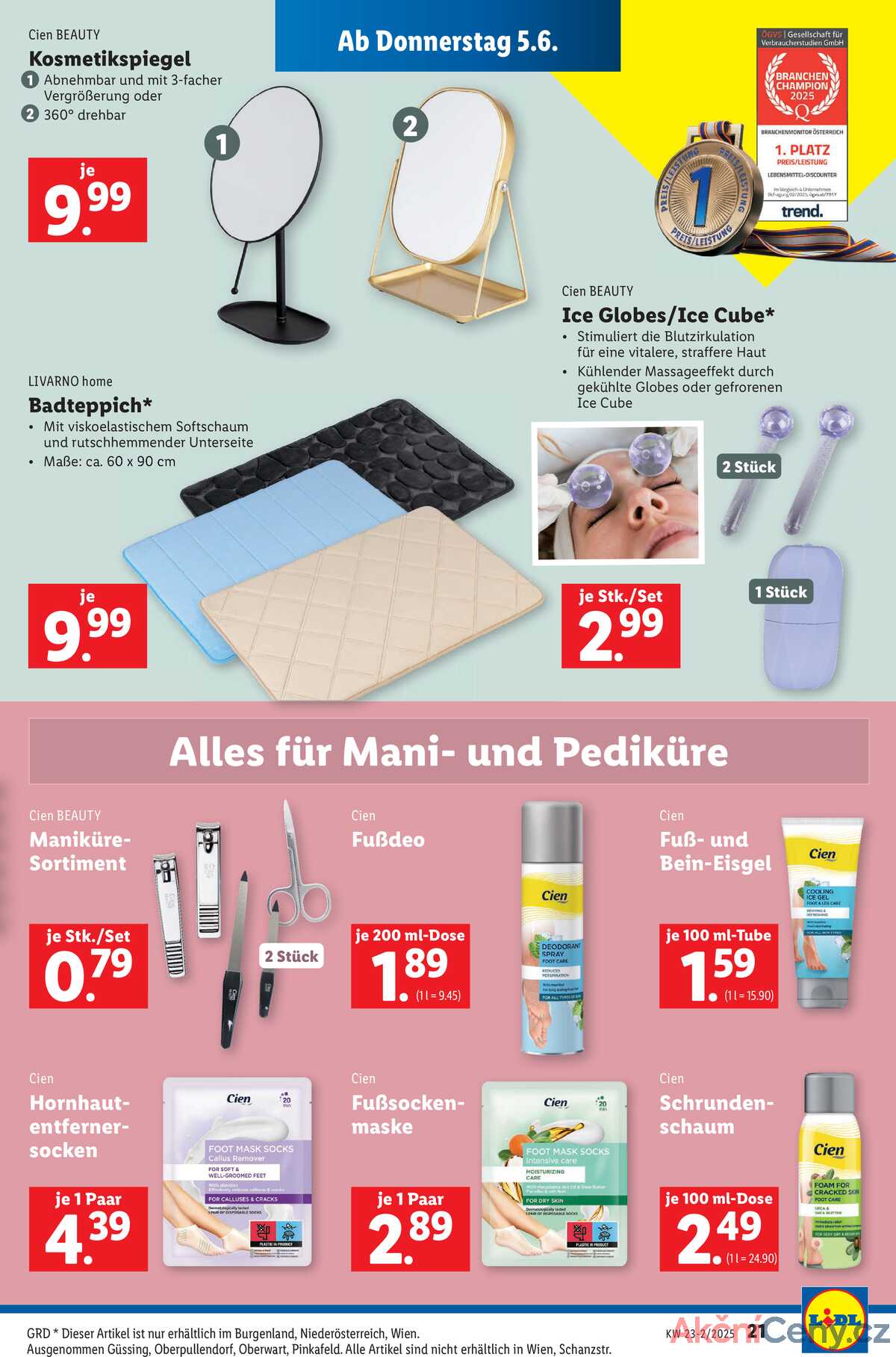 Leták Lidl Rakousko 5.6.-11.6.2025 strana 23