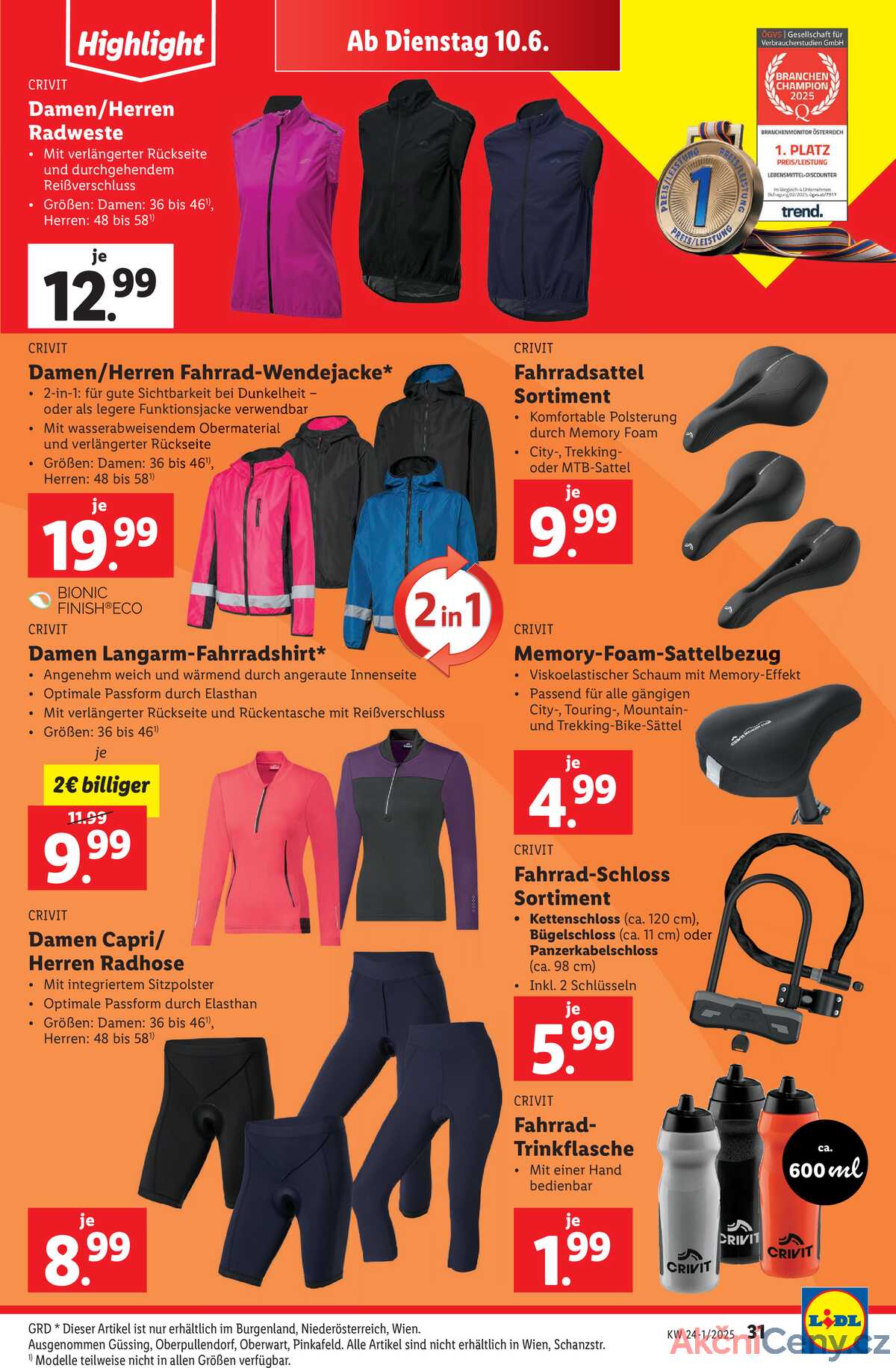 Leták Lidl Rakousko 5.6.-11.6.2025 strana 35