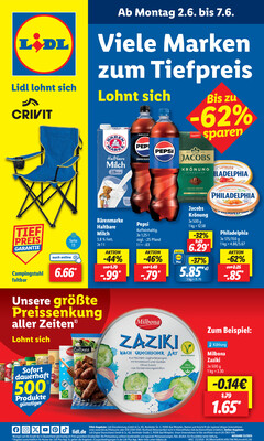 Leták Lidl Německo 2.6.-7.6.2025