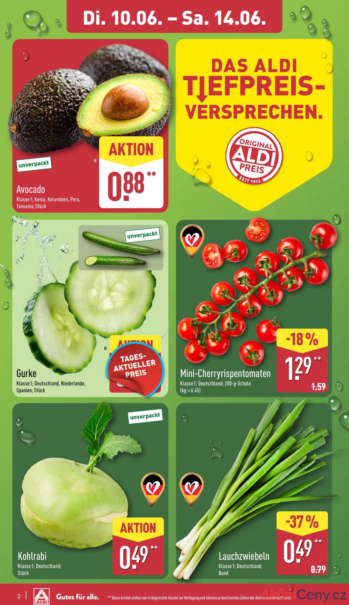 Leták ALDI Německo 10.6.-16.6.2025 strana 2