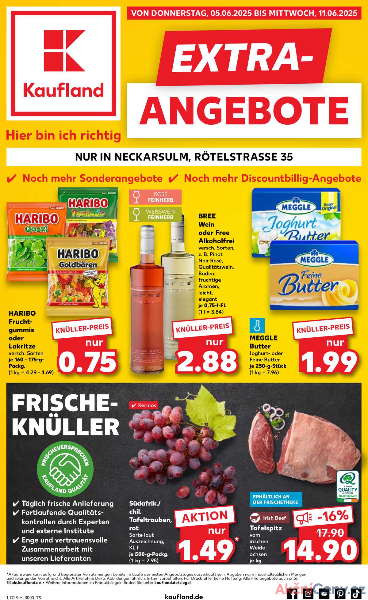Leták Kaufland Německo 5.6.-11.6.2025 - Nabídky navíc strana 1