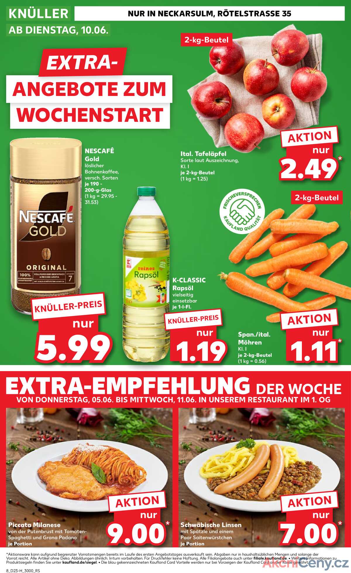 Leták Kaufland Německo 5.6.-11.6.2025 - Nabídky navíc strana 8