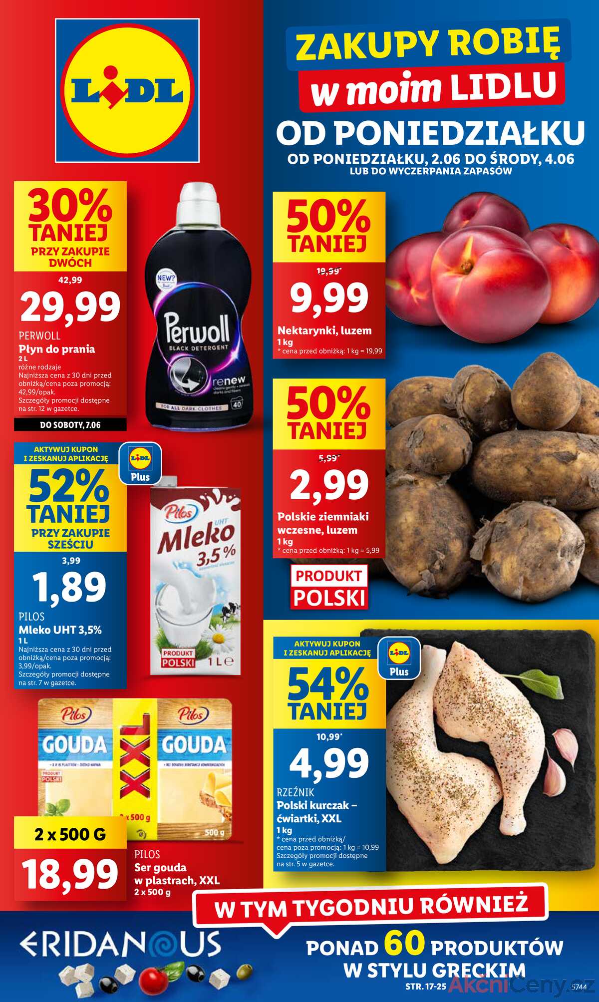 Leták Lidl Polsko 2.6.-4.6.2025 strana 1