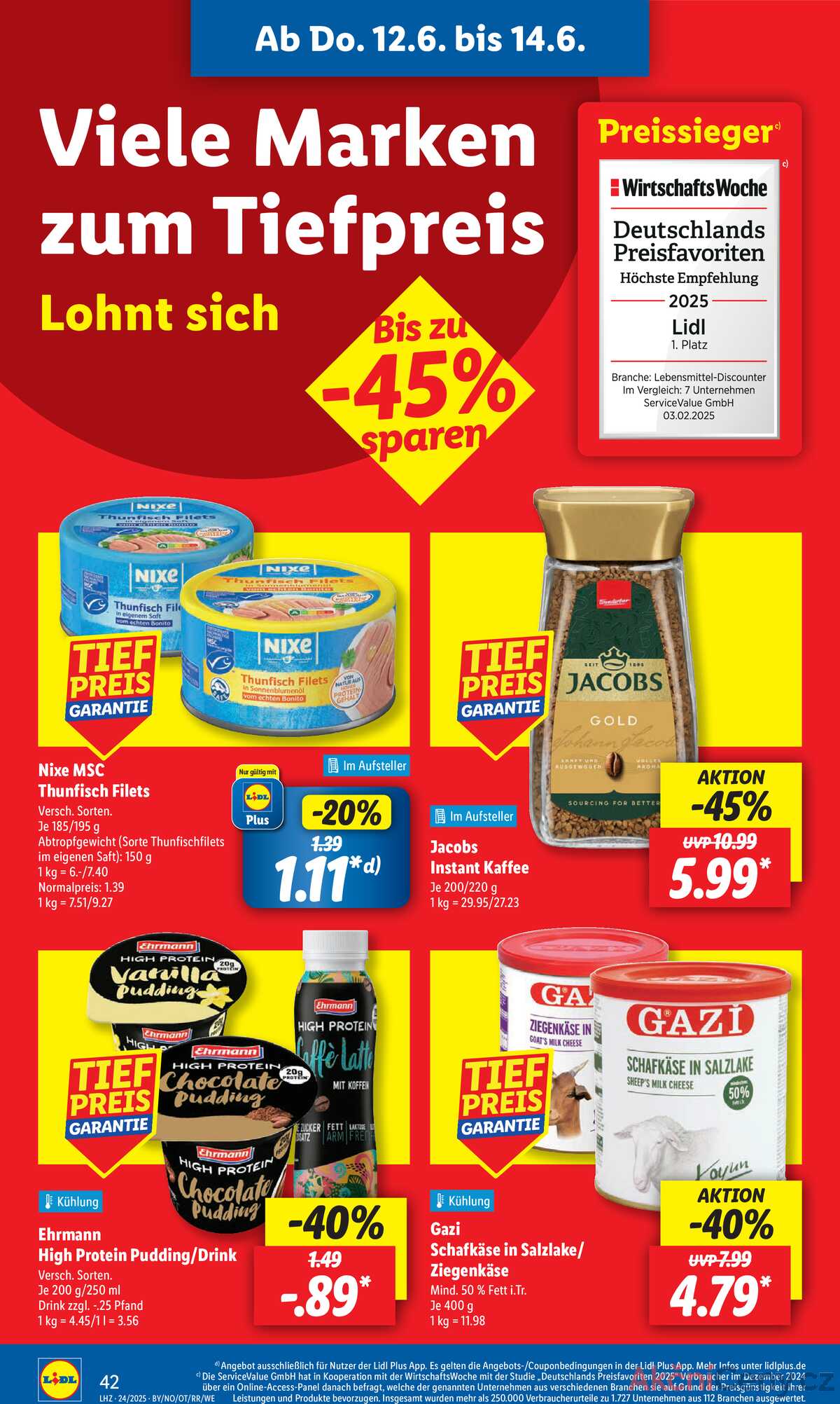 Leták Lidl Německo 10.6.-14.6.2025 strana 62