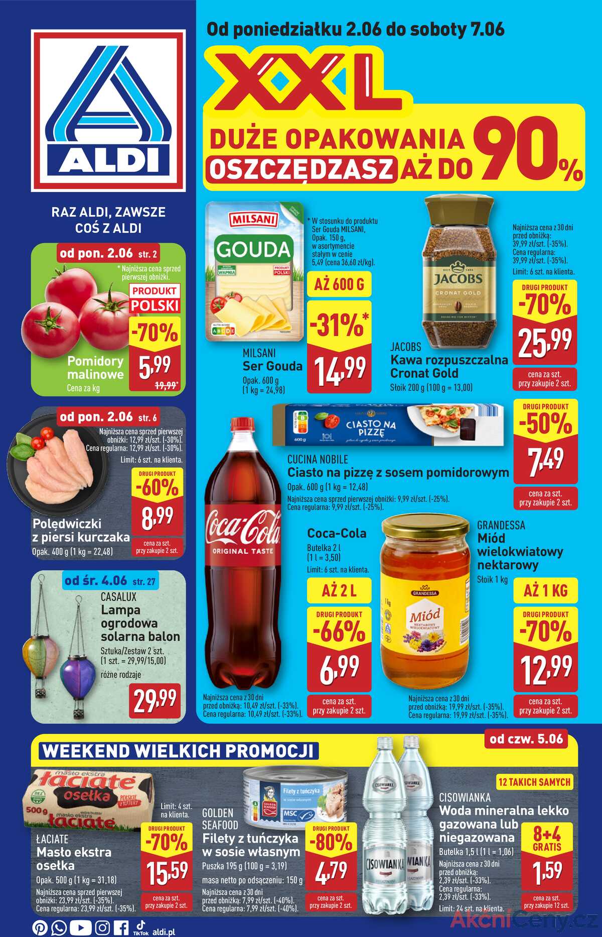 Leták Aldi Polsko 2.6.-7.6.2025 strana 1