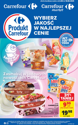 Leták Carrefour Polsko 2.6.-14.6.2025 - Výrobek od pondělí