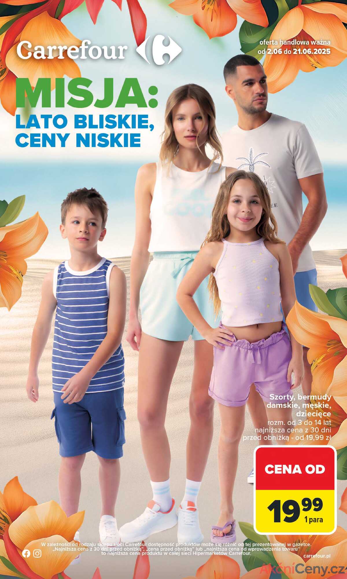 Leták Carrefour Polsko 2.6.-21.6.2025 - Léto blízko, ceny nízké strana 1