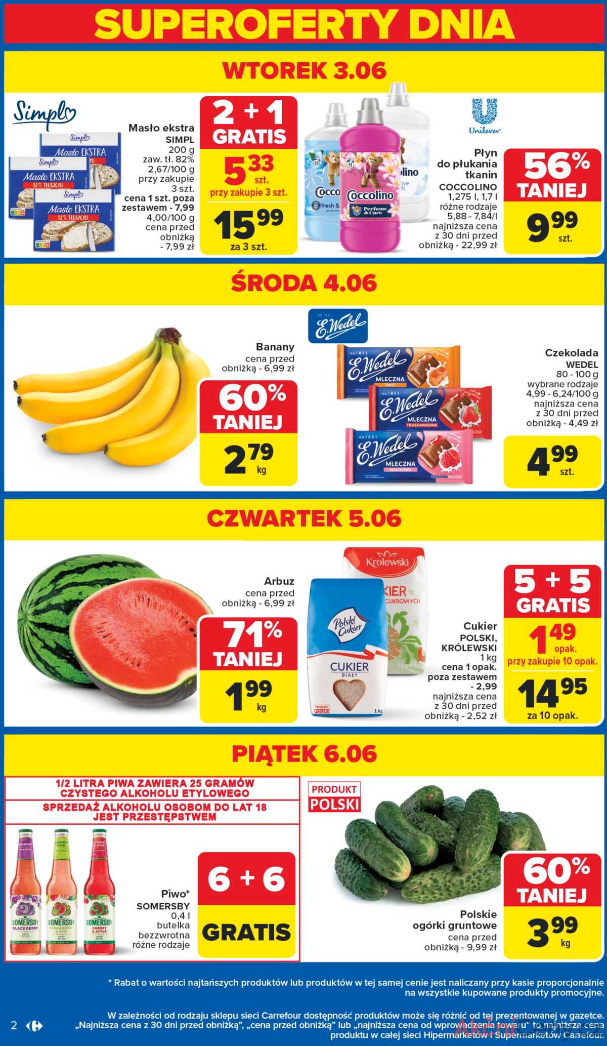 Leták Carrefour Polsko 2.6.-7.6.2025 - Změníme pro vás Ostrowiec Świętokrzyski strana 2