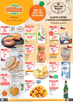 Akční leták Globus 4.6. - 10.6.2025 - Globus Pardubice