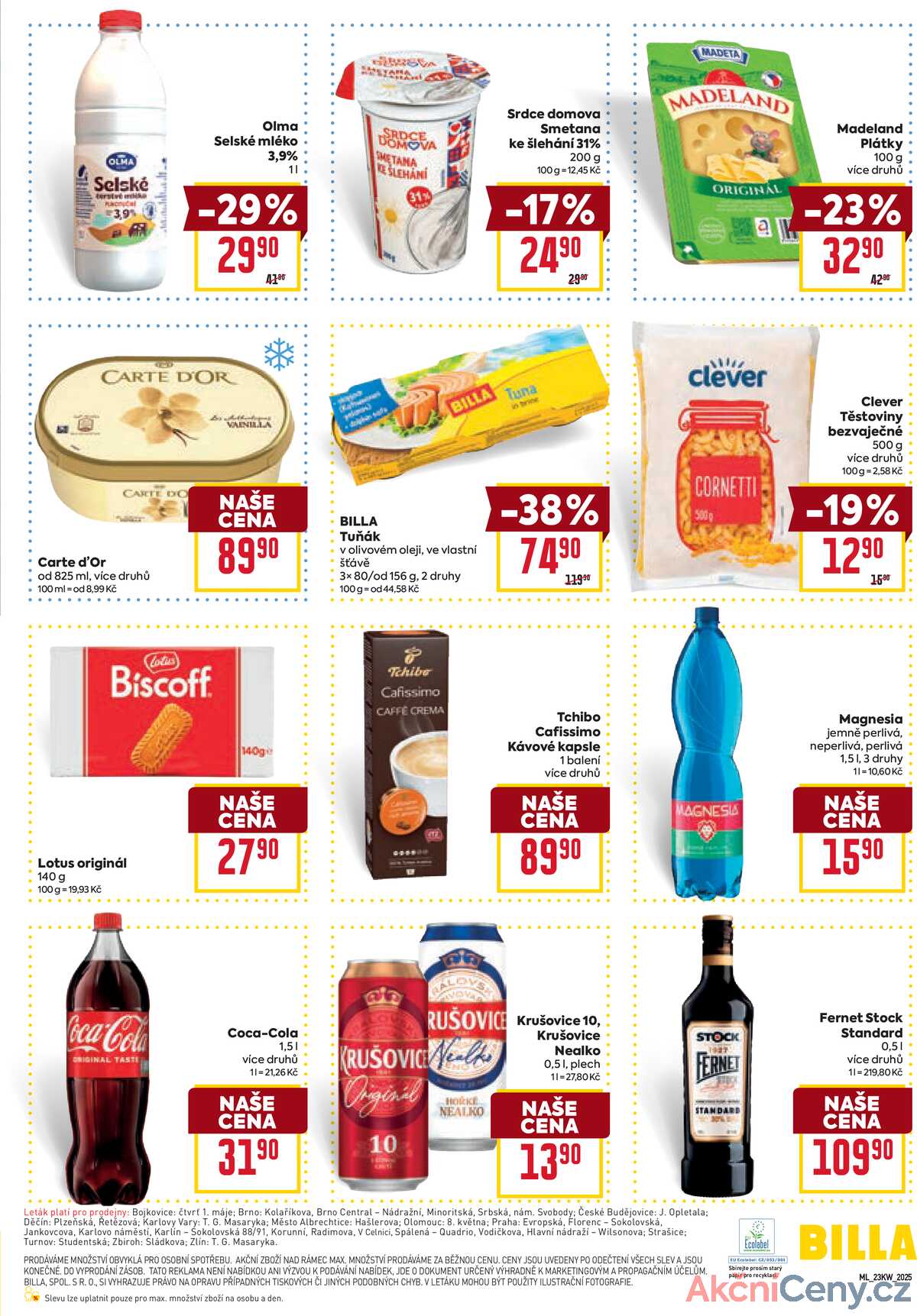 Billa malý leták od 4.6. do 10.6.2025 strana 3