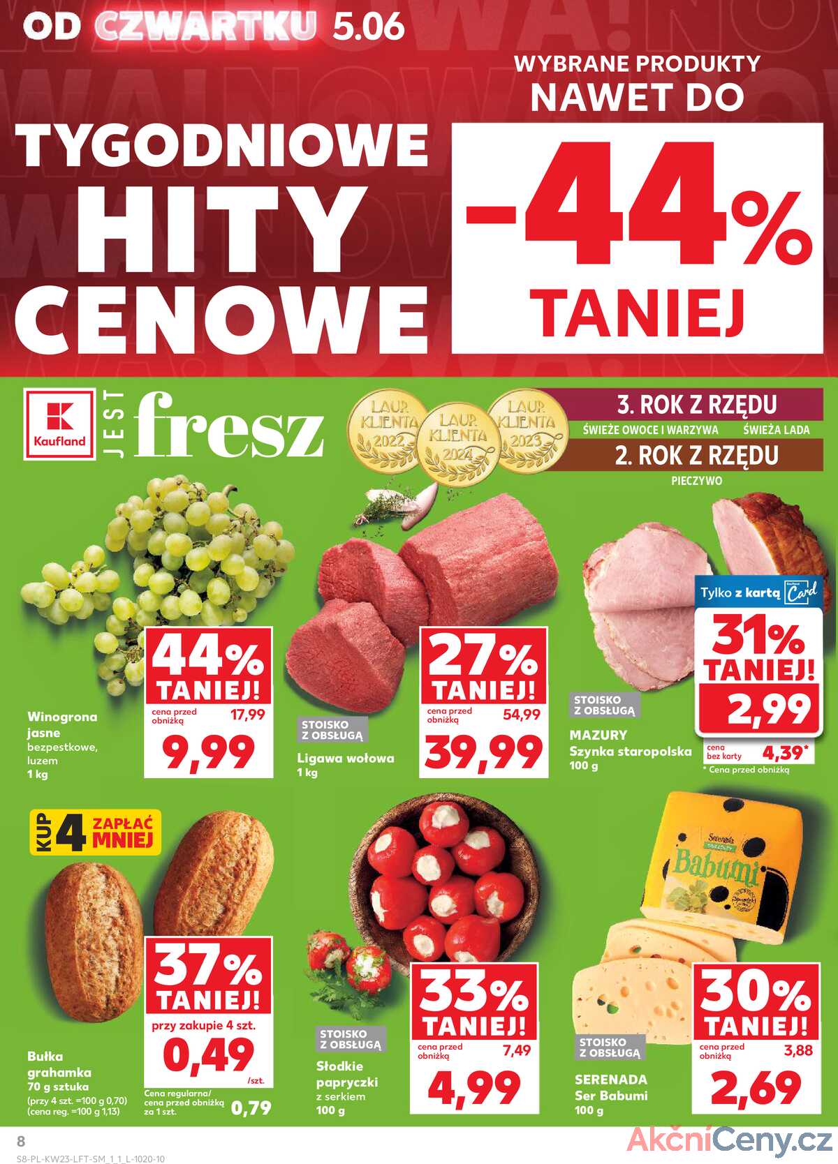 Leták Kaufland Polsko 5.6.-11.6.2025 - Noviny týdne strana 8