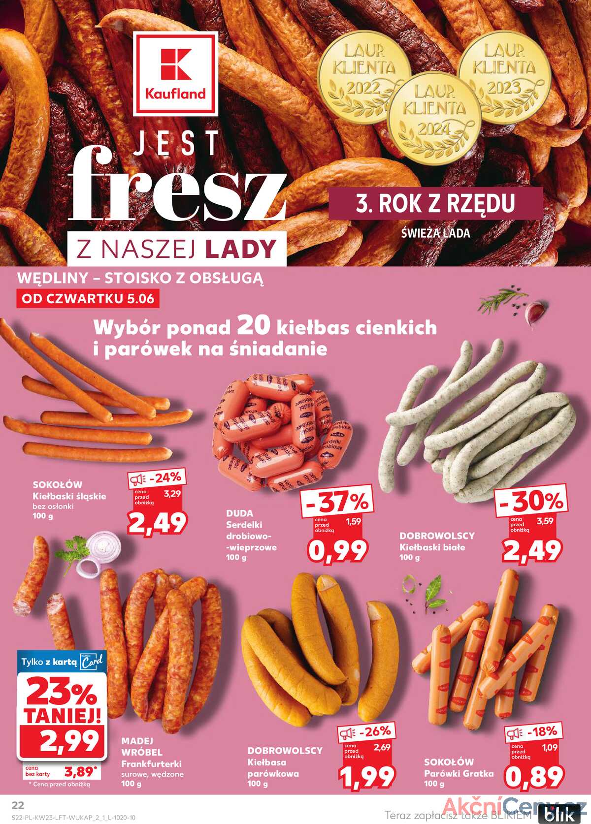 Leták Kaufland Polsko 5.6.-11.6.2025 - Noviny týdne strana 22
