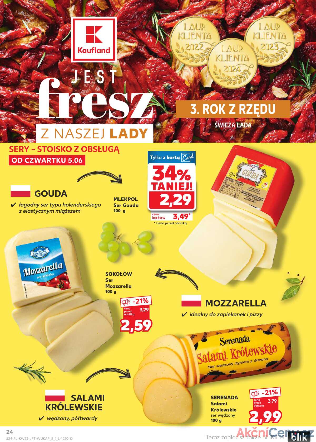 Leták Kaufland Polsko 5.6.-11.6.2025 - Noviny týdne strana 24