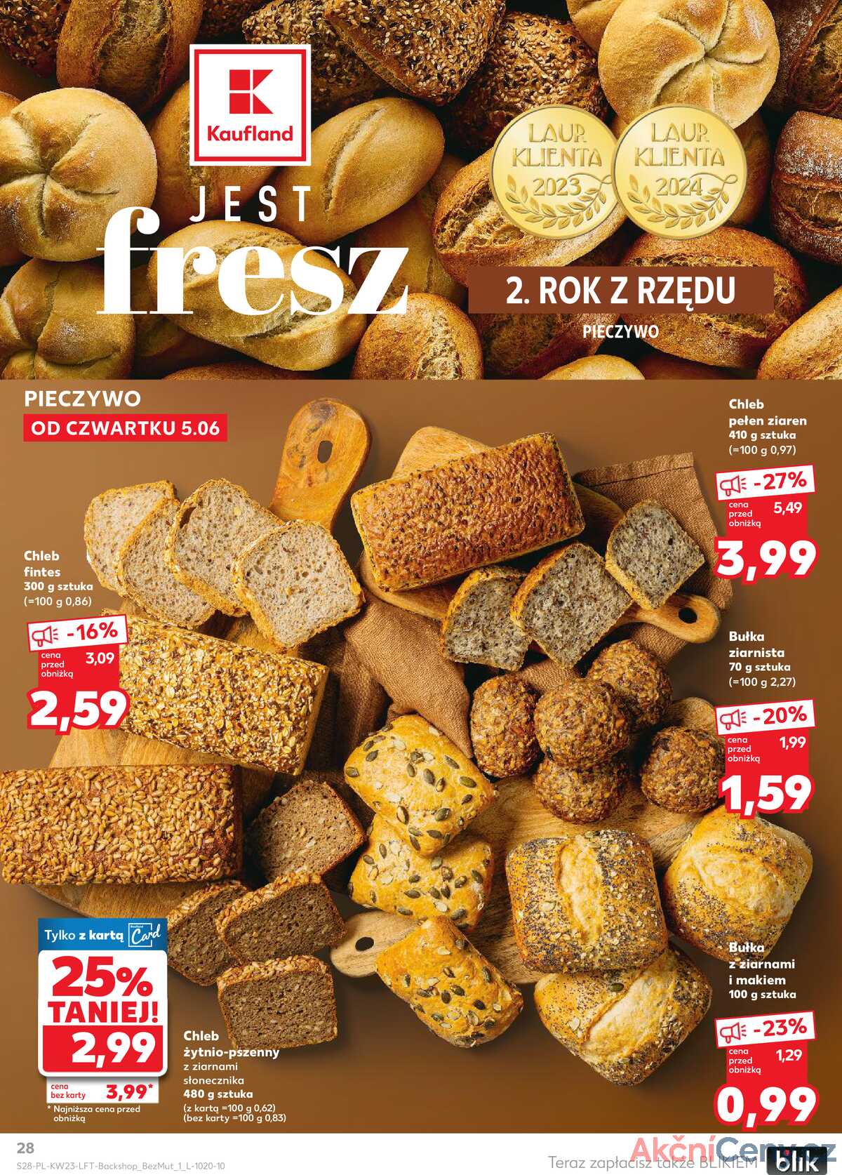 Leták Kaufland Polsko 5.6.-11.6.2025 - Noviny týdne strana 28