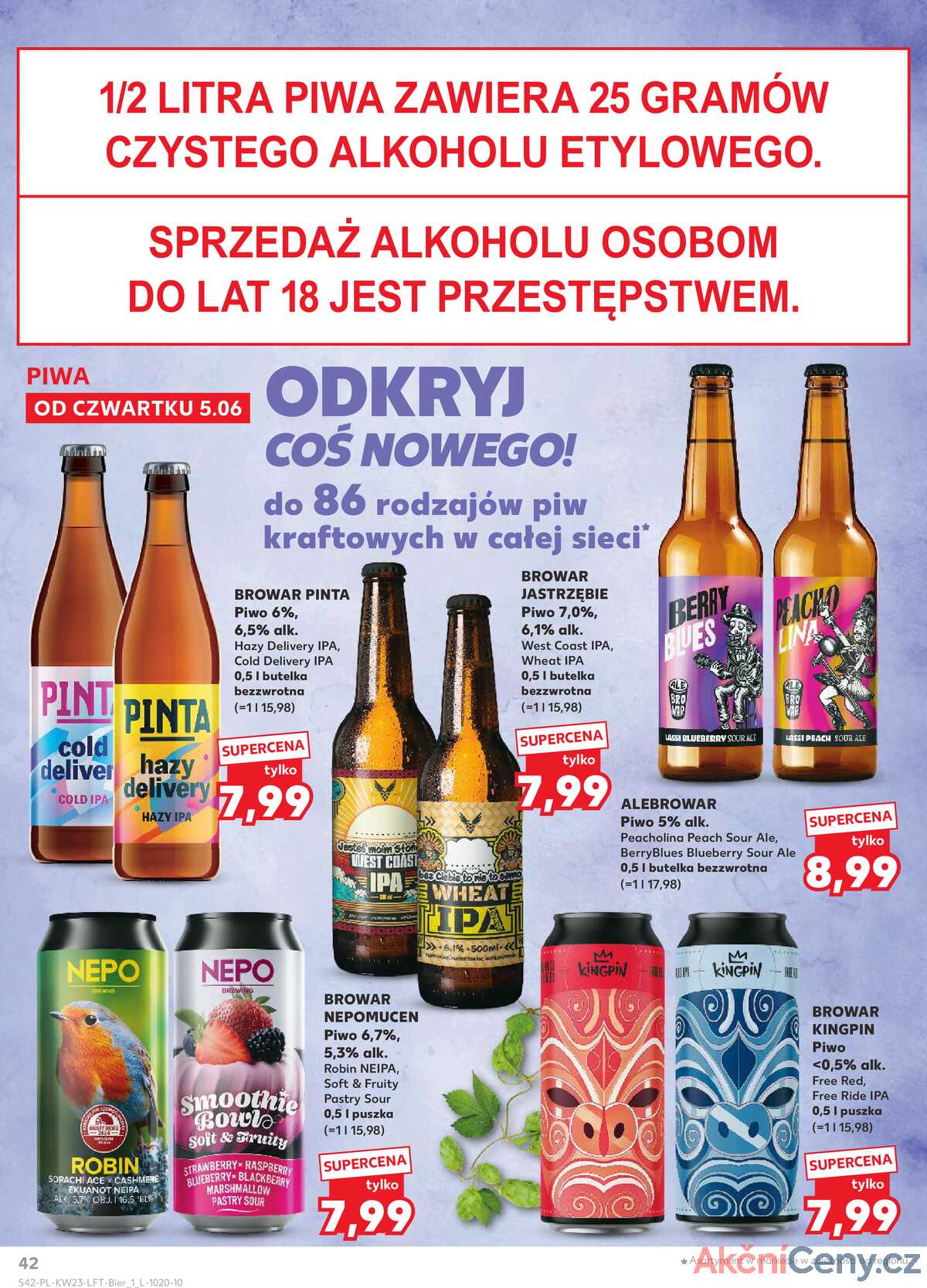 Leták Kaufland Polsko 5.6.-11.6.2025 - Noviny týdne strana 42