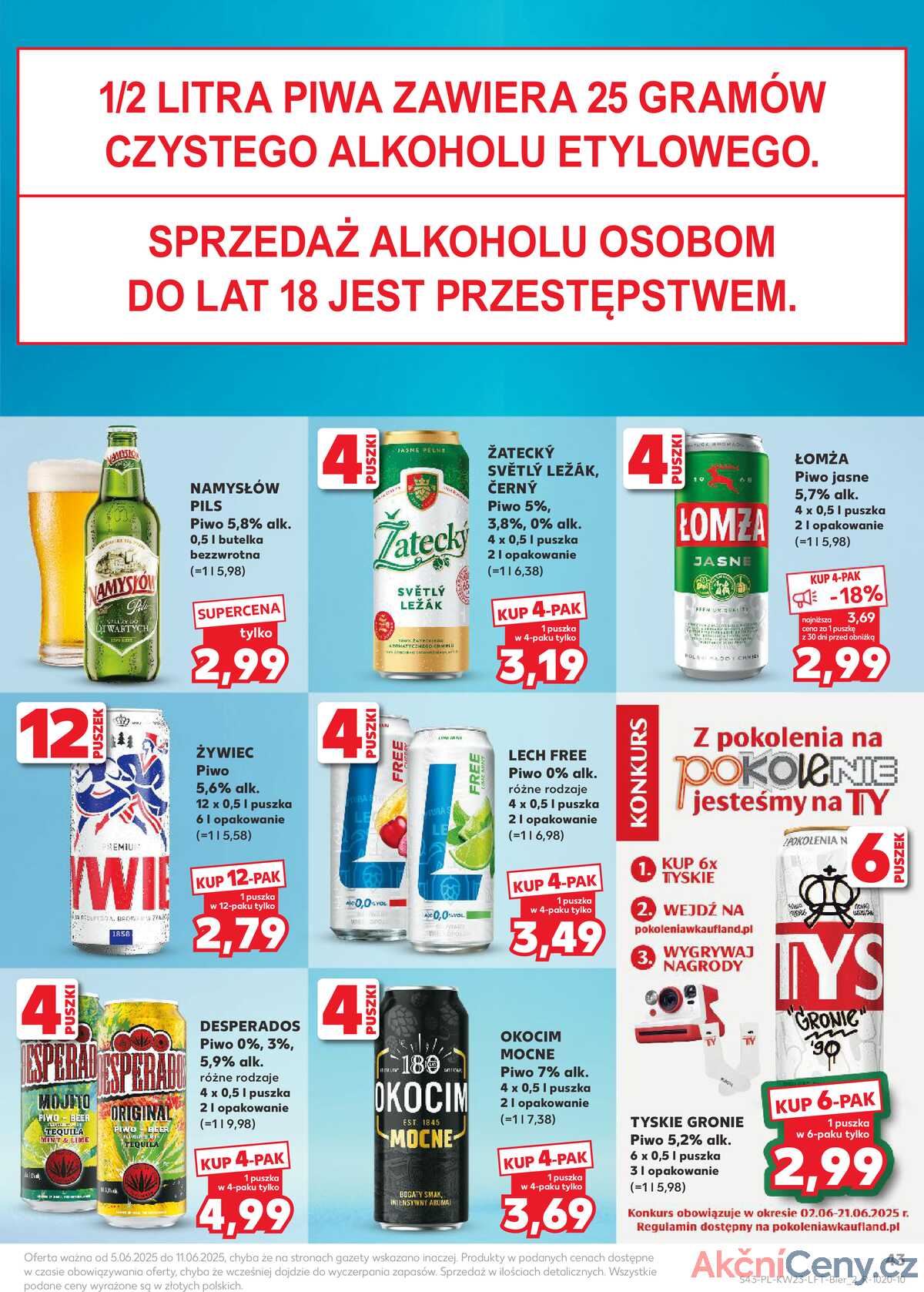 Leták Kaufland Polsko 5.6.-11.6.2025 - Noviny týdne strana 43