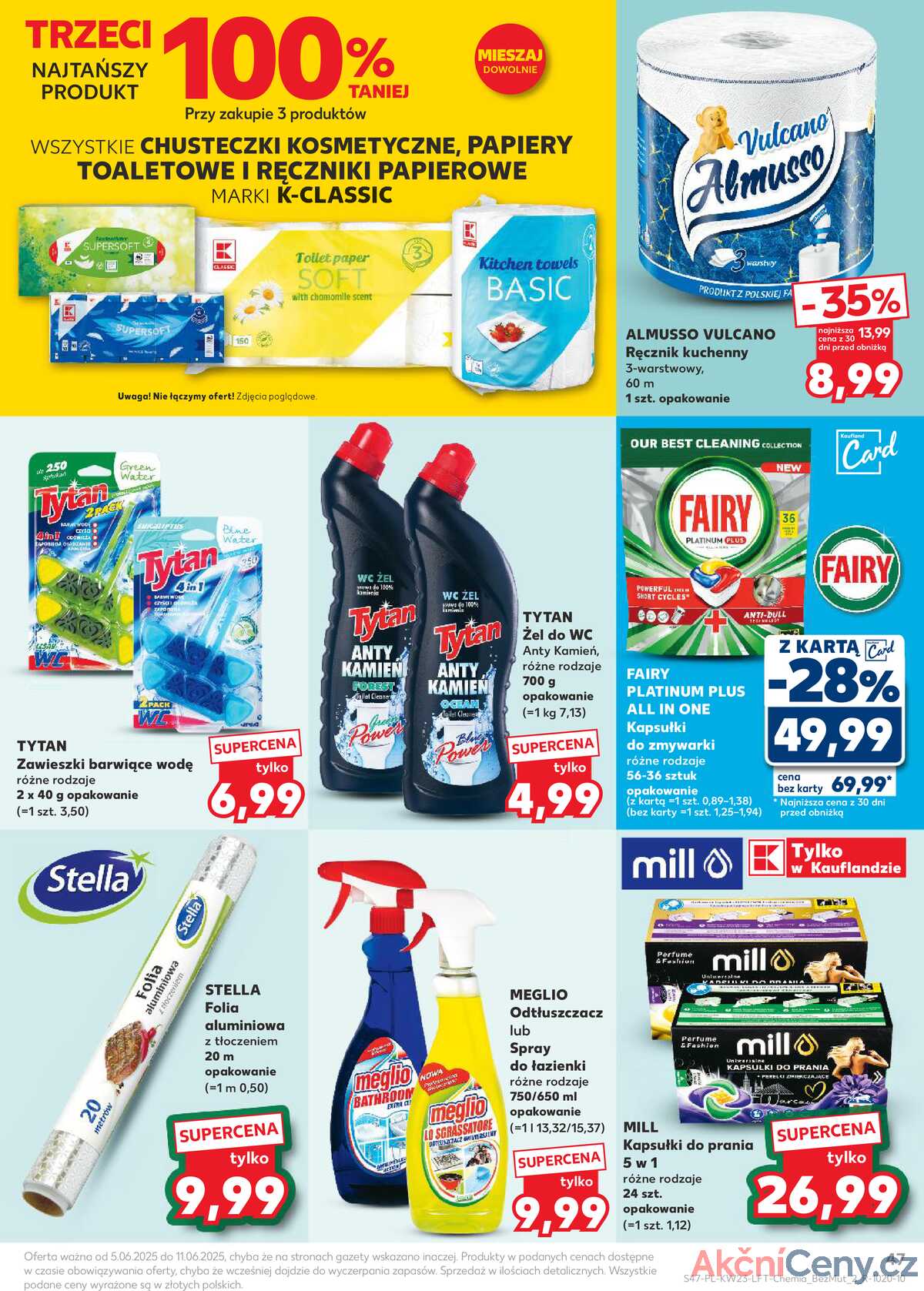 Leták Kaufland Polsko 5.6.-11.6.2025 - Noviny týdne strana 47