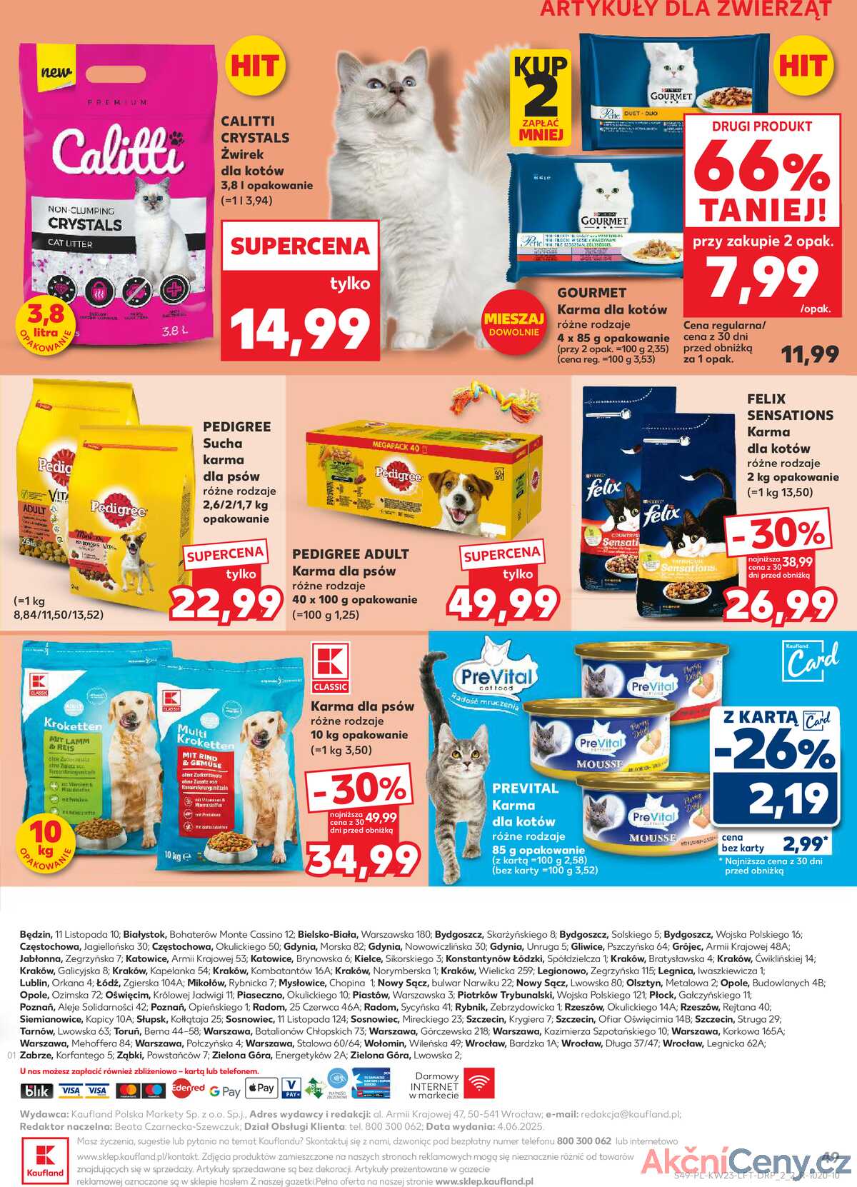 Leták Kaufland Polsko 5.6.-11.6.2025 - Noviny týdne strana 49