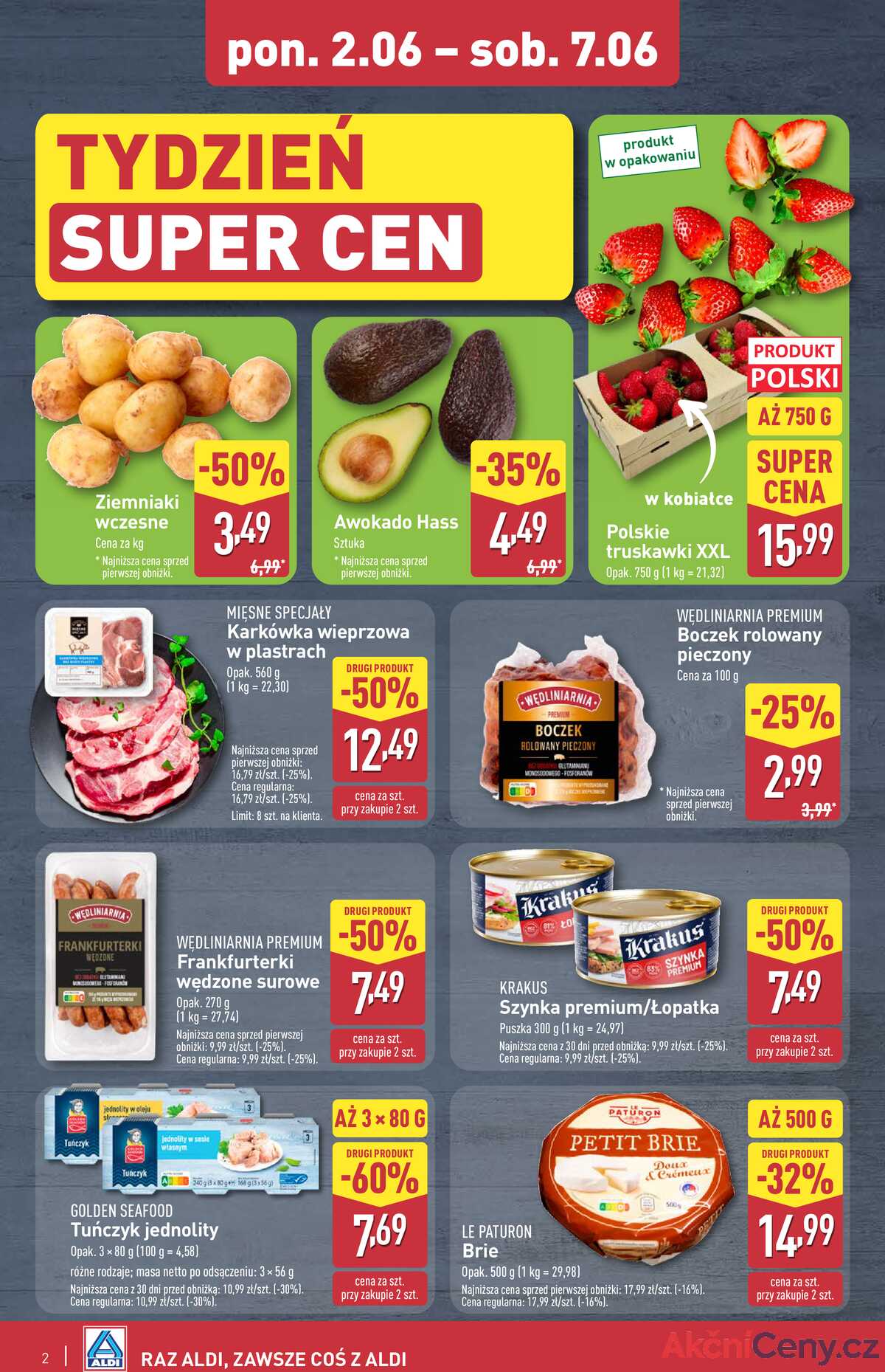 Leták Aldi Polsko 5.6.-7.6.2025 - Víkendová nabídka strana 2