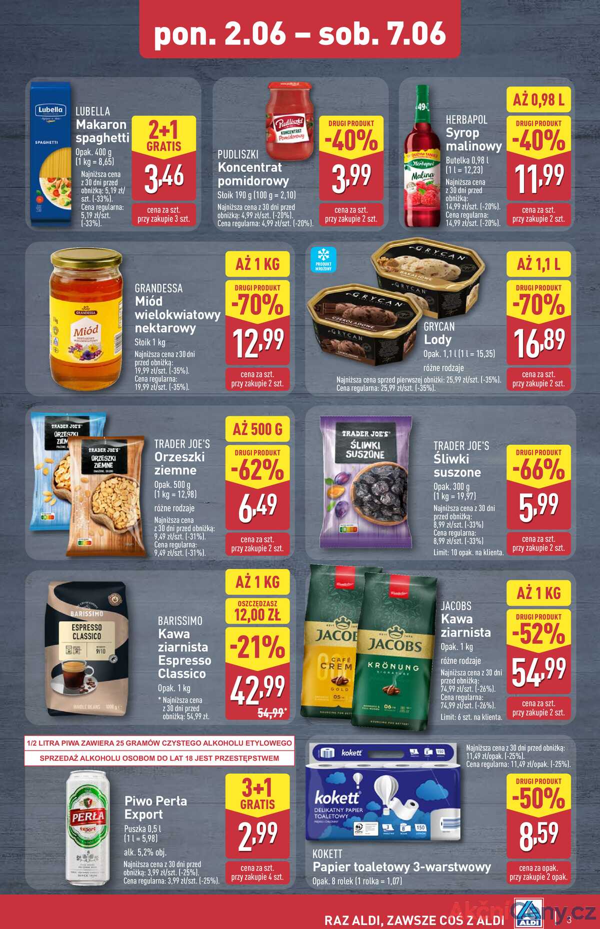 Leták Aldi Polsko 5.6.-7.6.2025 - Víkendová nabídka strana 3