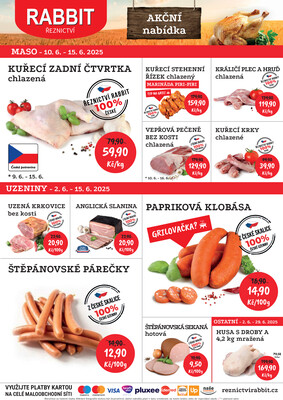 RABBIT řeznictví letáky