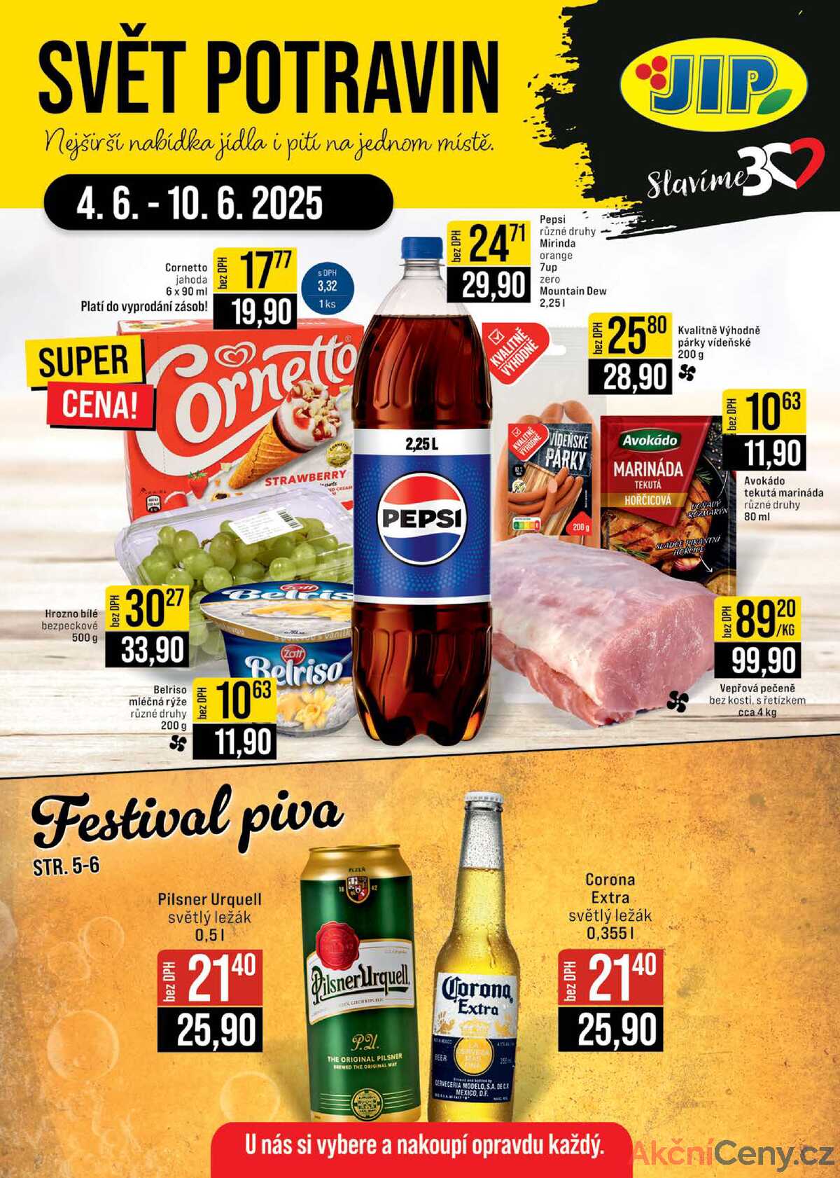 JIP Cash & Carry Brno, Praha, Ostrava od 4.6. do 10.6.2025 strana 1