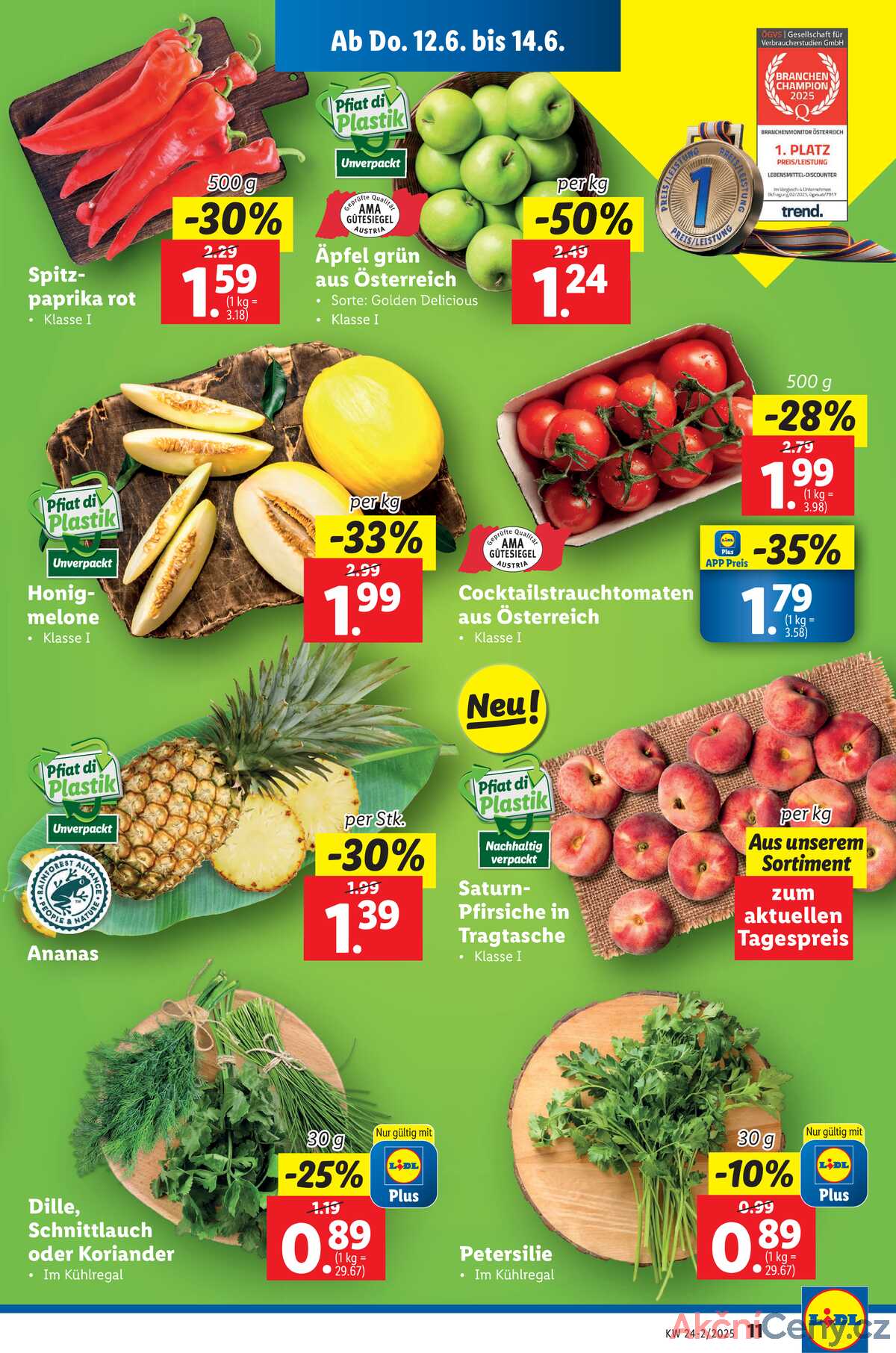 Leták Lidl Rakousko 12.6.-17.6.2025 strana 13