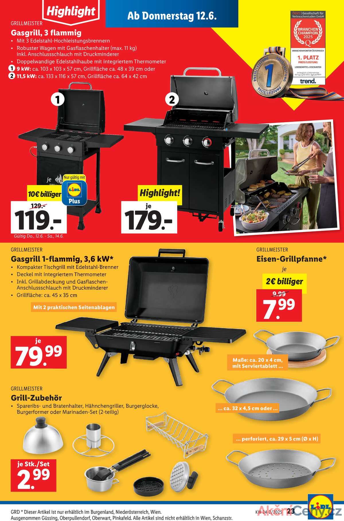Leták Lidl Rakousko 12.6.-17.6.2025 strana 25