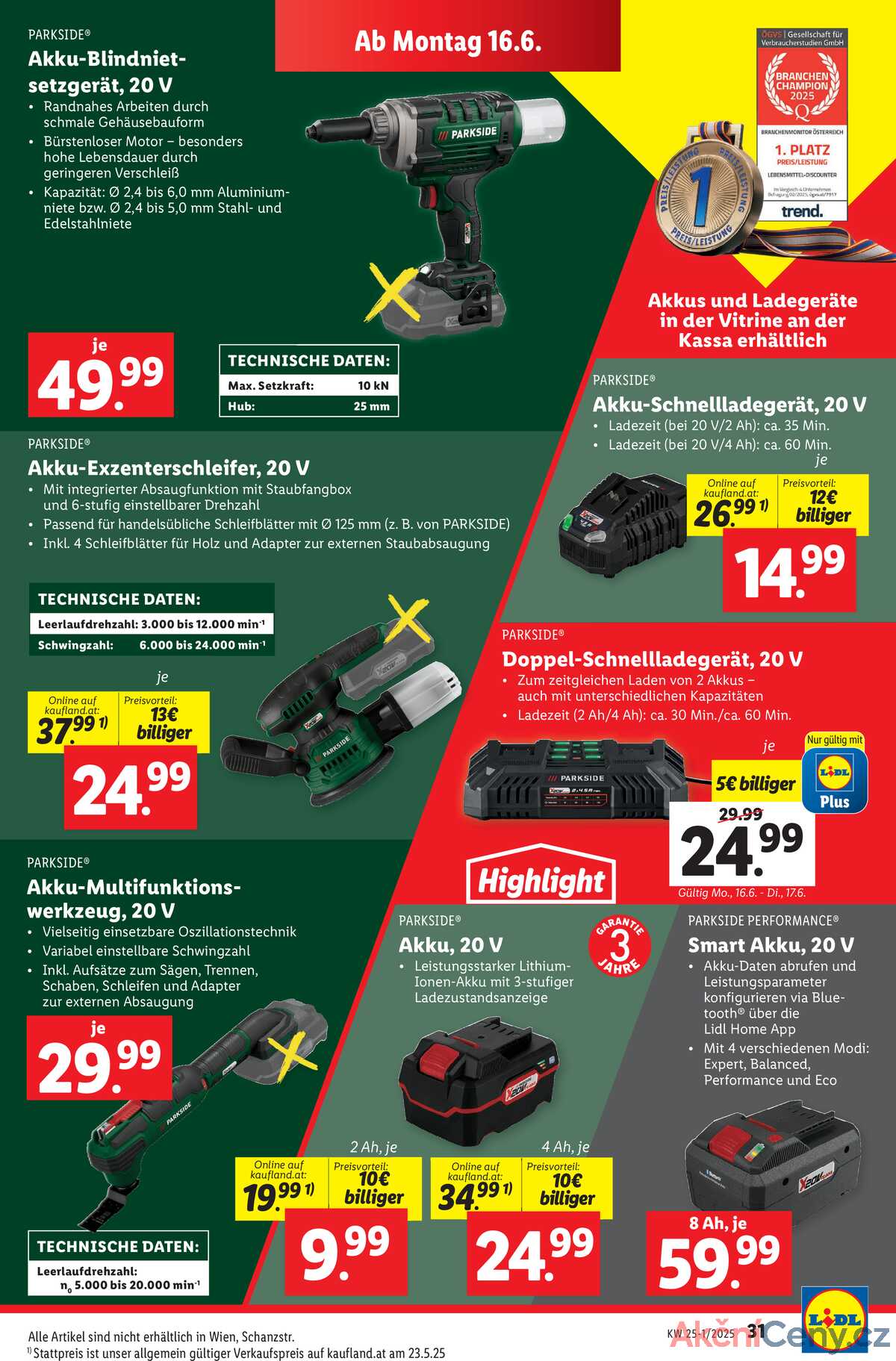 Leták Lidl Rakousko 12.6.-17.6.2025 strana 37