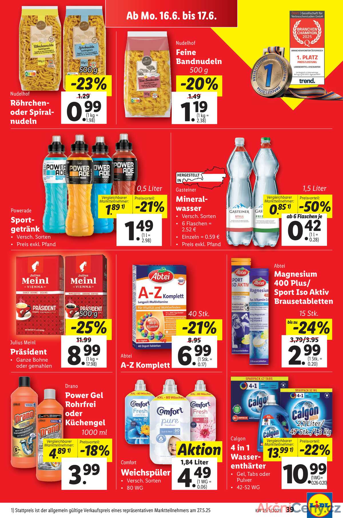 Leták Lidl Rakousko 12.6.-17.6.2025 strana 45