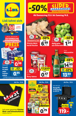 Leták Lidl Rakousko 12.6.-17.6.2025
