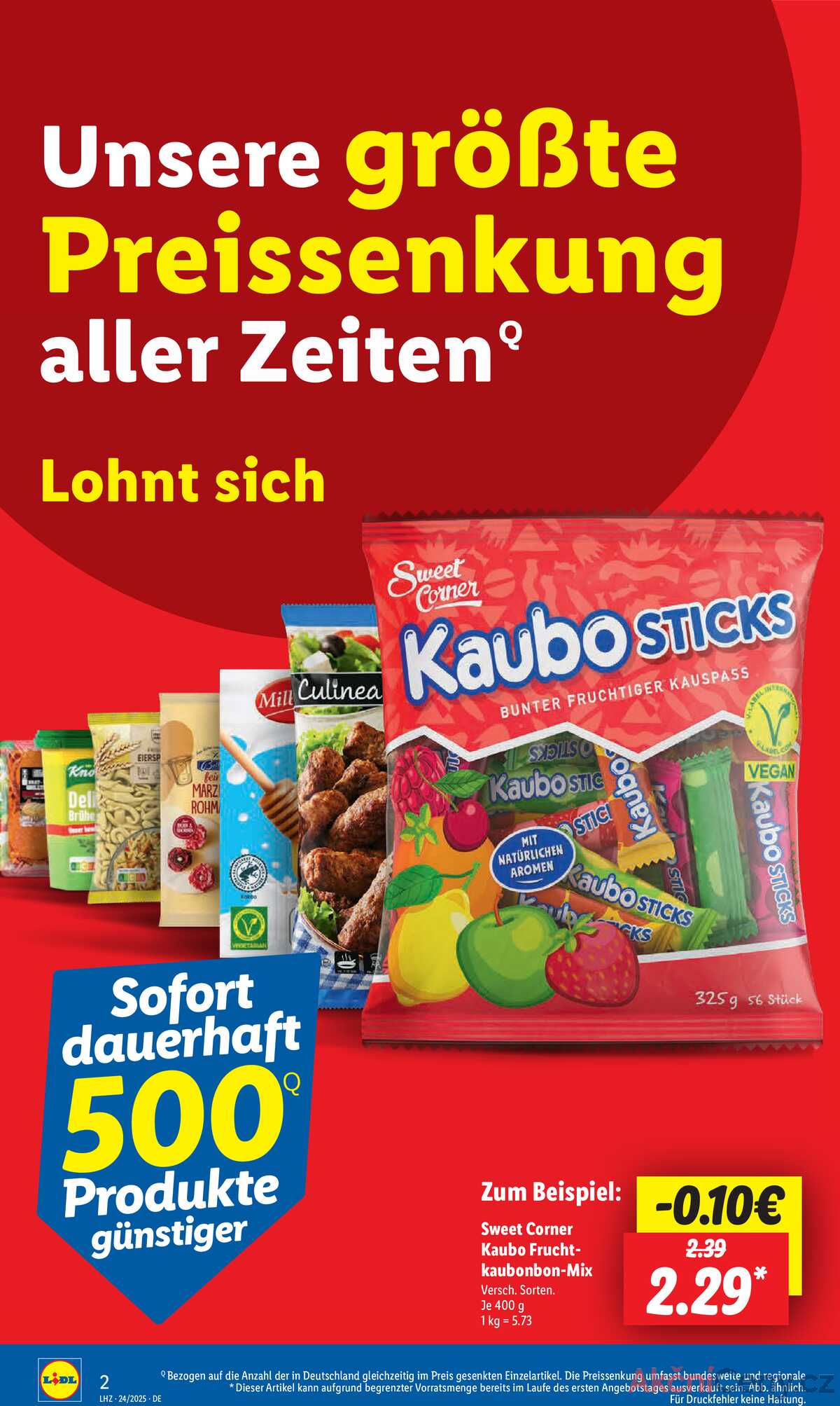 Leták Lidl Německo 10.6.-14.6.2025 strana 2