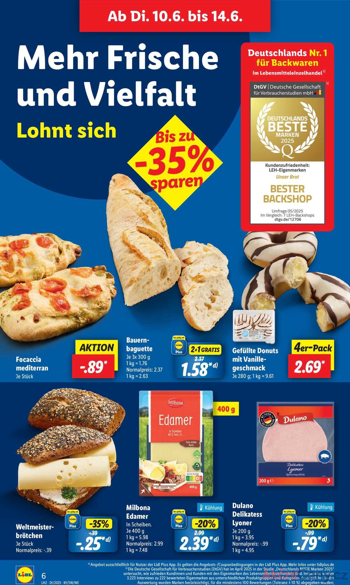 Leták Lidl Německo 10.6.-14.6.2025 strana 8