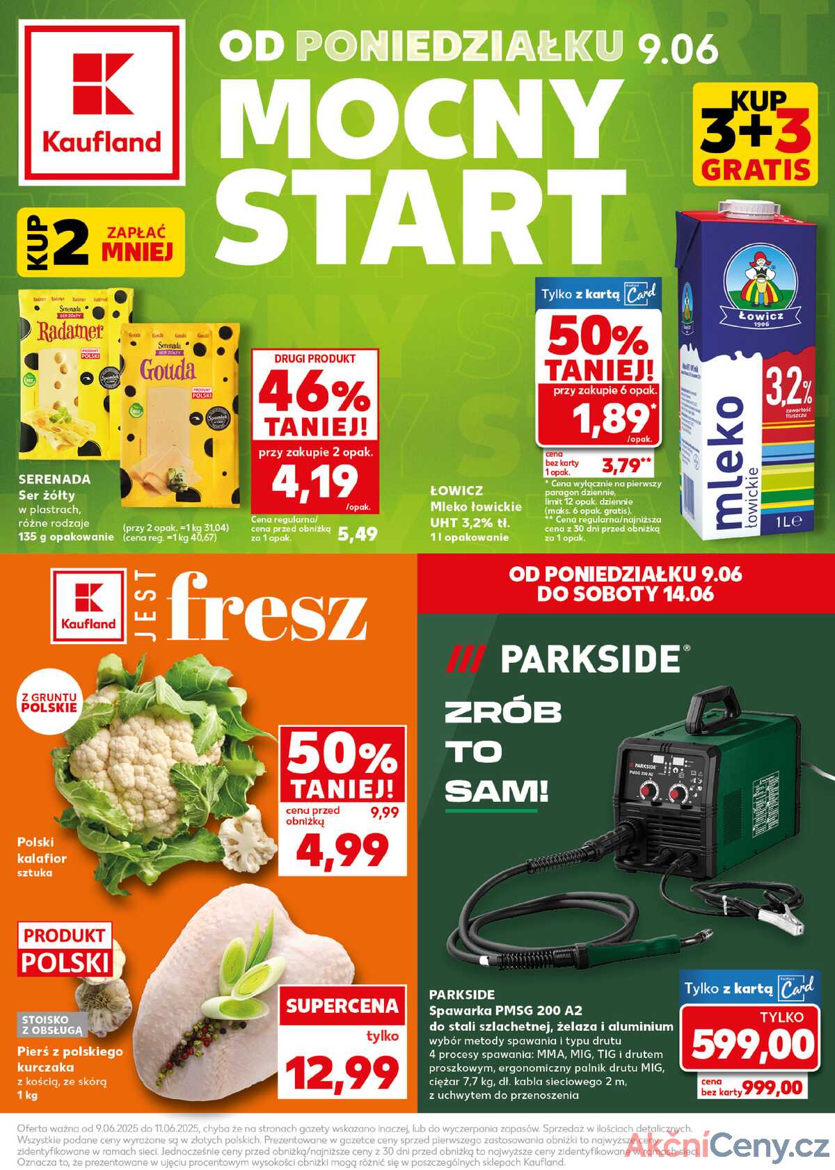 Leták Kaufland Polsko 9.6.-11.6.2025 - Silný start strana 1