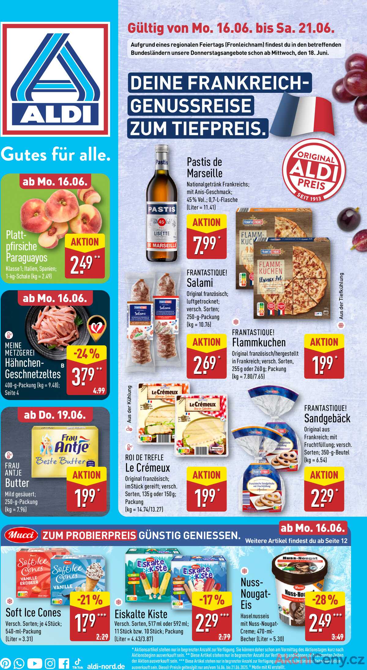 Leták ALDI Německo 16.6.-22.6.2025 strana 1