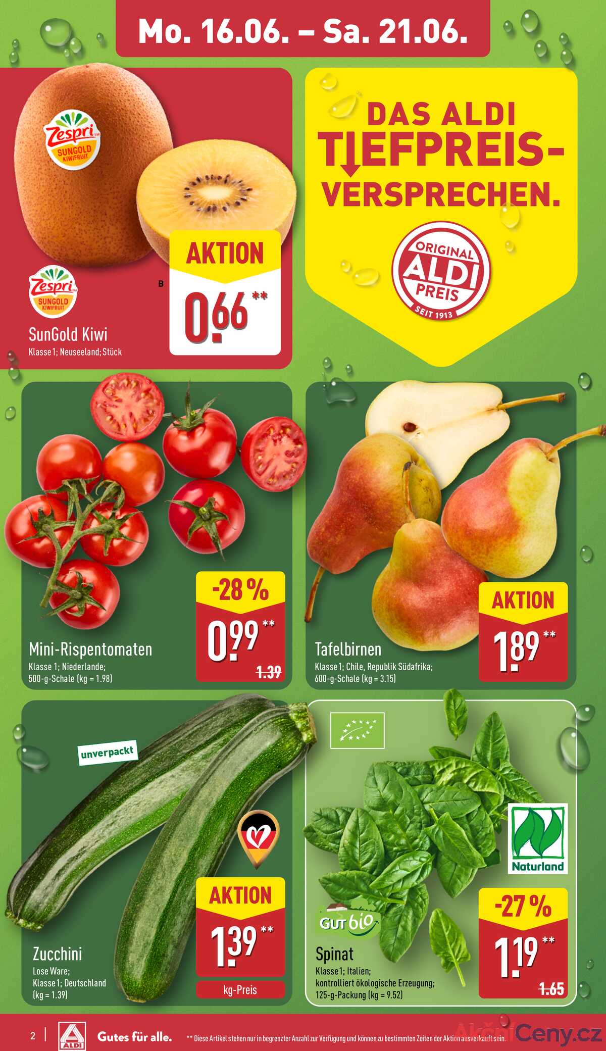 Leták ALDI Německo 16.6.-22.6.2025 strana 2